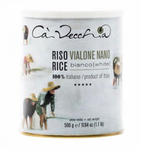 Load image into Gallery viewer, Vialone Nano Rice Risotto 500g Ca&#39; Vecchia Premium Quality Rice (2-Can Pack
