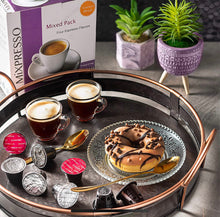 Load image into Gallery viewer, Mixpresso White Italian  Map- Nespresso Compatible Capsule Espresso Machine (Plus One Case of 100 Borbone Caps)
