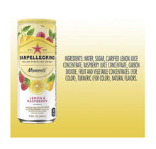 Load image into Gallery viewer, San Pellegrino Lemon &amp; Red Raspberry Sparkling Water 6/Pack Cans
