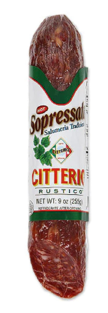 Citterio 9 oz. Hot Sopressata (Case of 12)