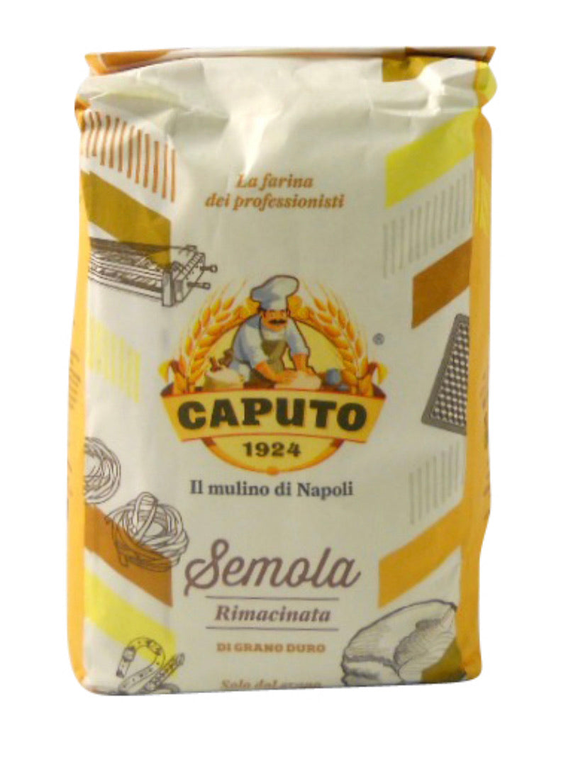 Caputo Italian Semolina Flour (Semola Di Grano Duro Rimacinata) - 2.2 lb. (10-packs)