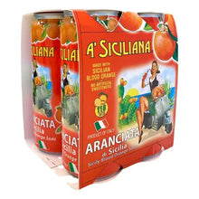 Load image into Gallery viewer, A’ SICILIANA (Aranciata Rossa) Sicilian Blood Orange Soda - 330ml (11.15fl. oz)- 24/Pack
