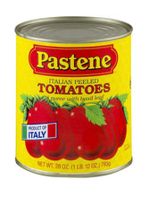 Load image into Gallery viewer, Pastene Tomatoes, Italian Peeled, in Puree with Basil Leaf ( Case of 12 / 28oz. Each)
