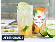 Load image into Gallery viewer, San Pellegrino Orange / Aranciata Sparkling Fruit Beverage, 6/Pack 11.15oz Cans.
