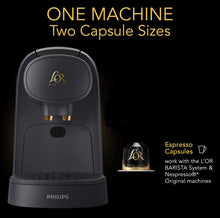 Load image into Gallery viewer, The LOR Barista System Coffee and Espresso Machine Combo by Philips, Black (+100 Ct. Case of Borbone Caffè)
