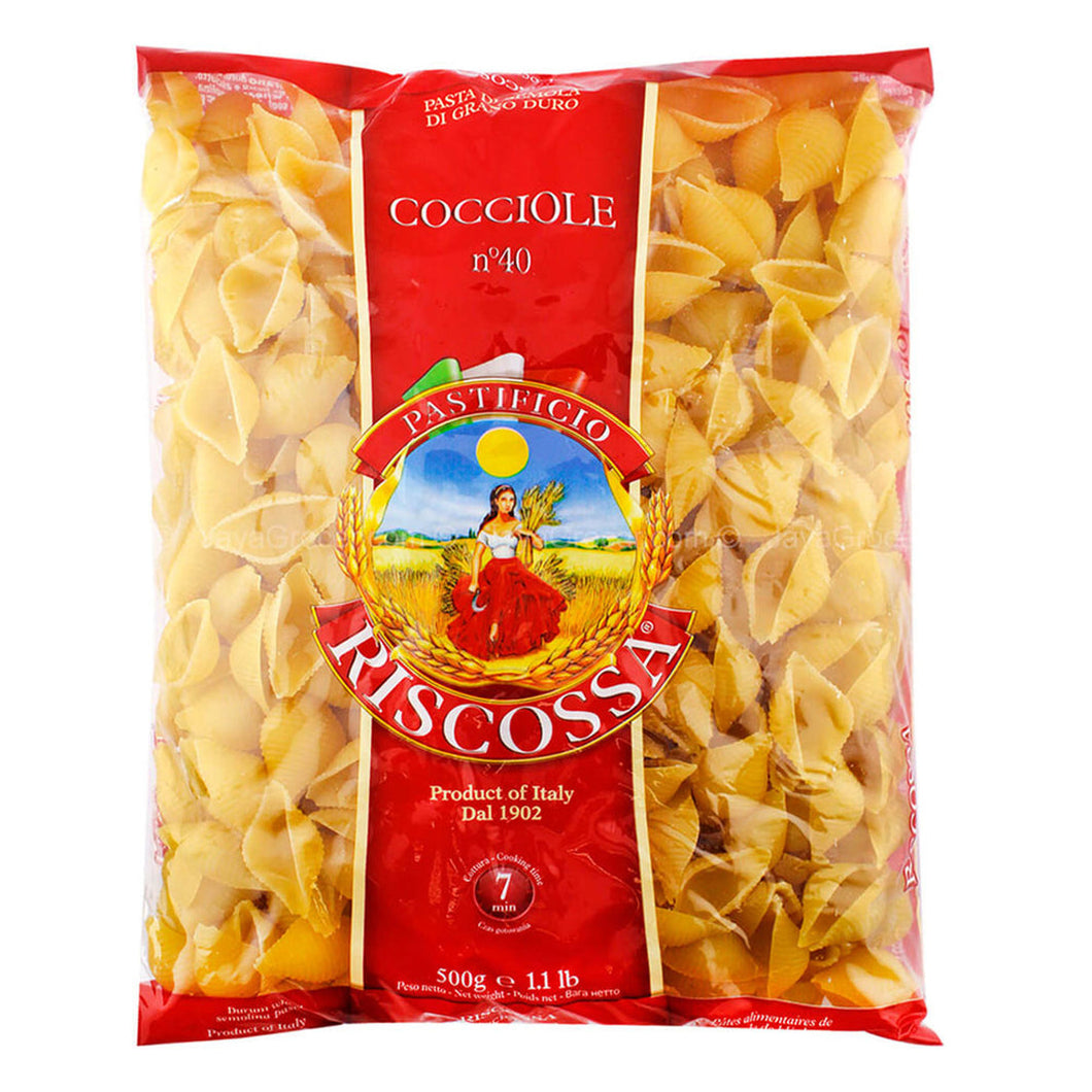 Riscossa Shells/Cocciole Pasta, #40 / 1-Lb. (12-Pack Case)