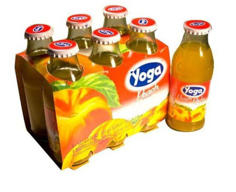 Yoga Juice Peach Nectar - 4.2 oz Bottles (6 Pack)