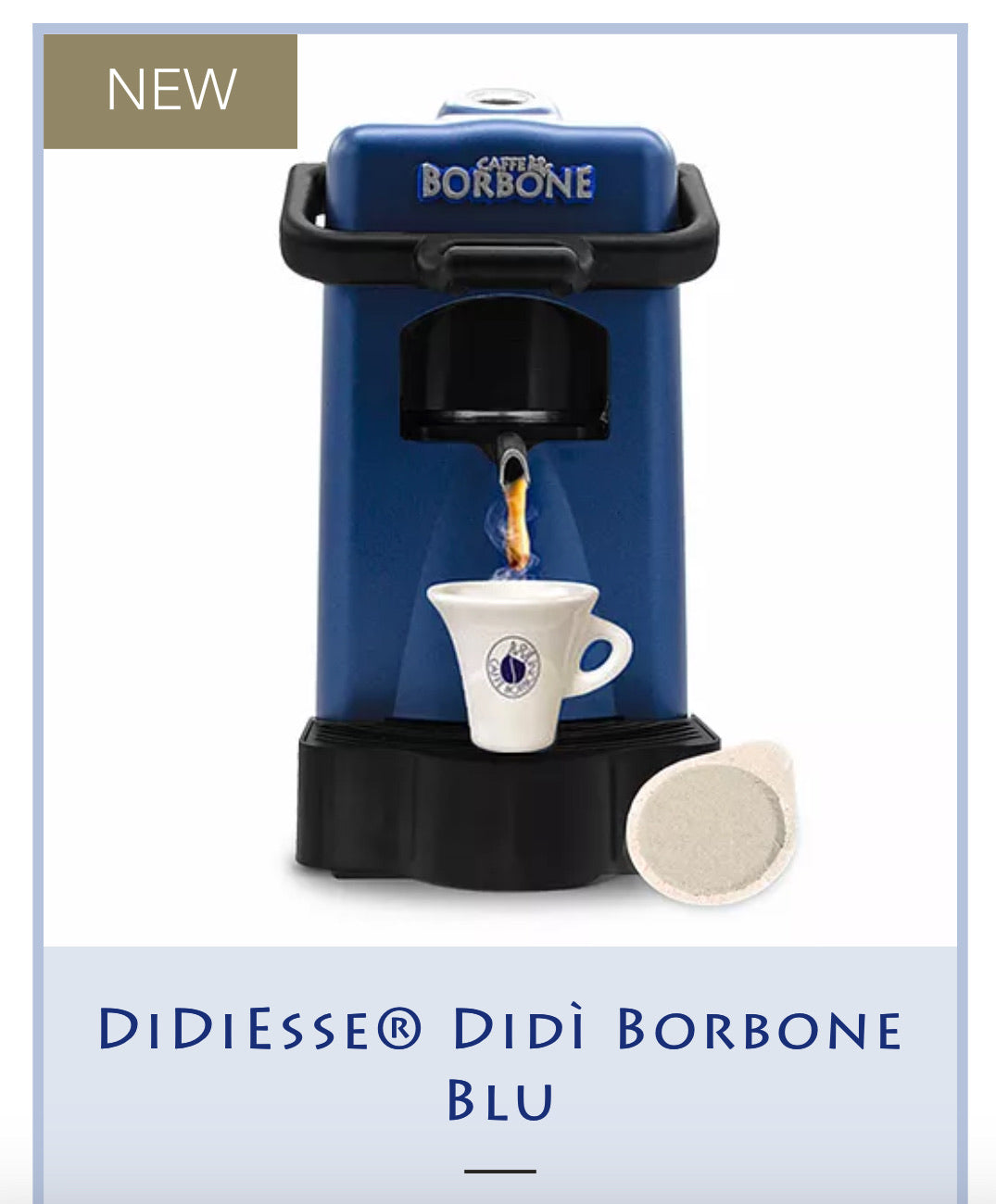 MACCHINA DA CAFFE'' A CIALDE DIDIESSE BORBONE didi - BLUE -  Nonsoloinformatica