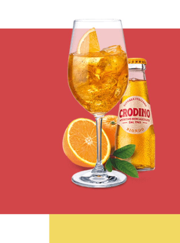 Apéritif italien sans alcool Crodino 8x100ml - Gousto Bistro