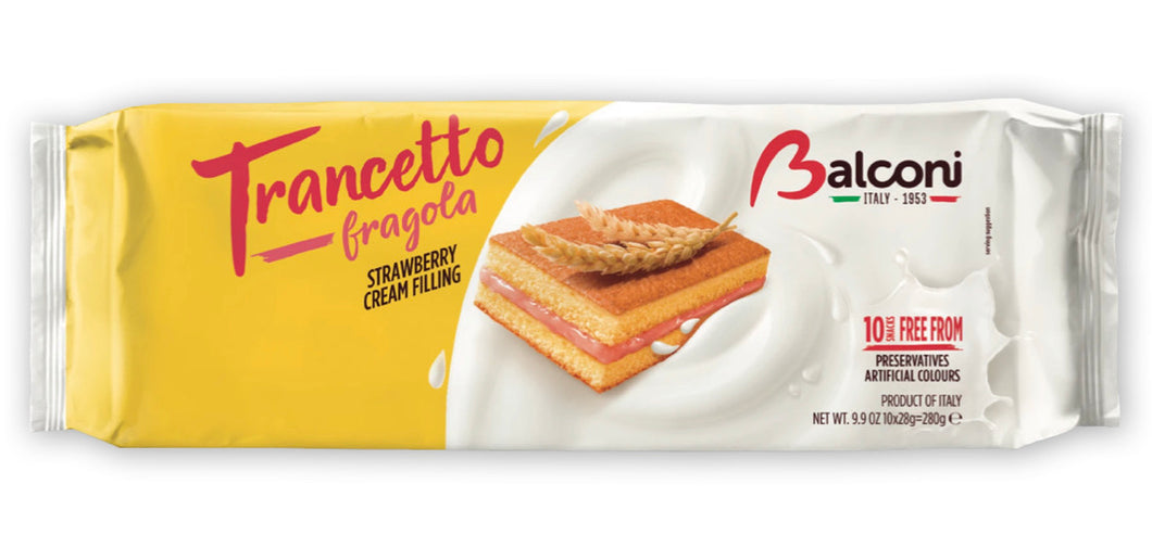 Balconi Trancetto Strawberry Cream Filling, 280g (Case-12Packs)