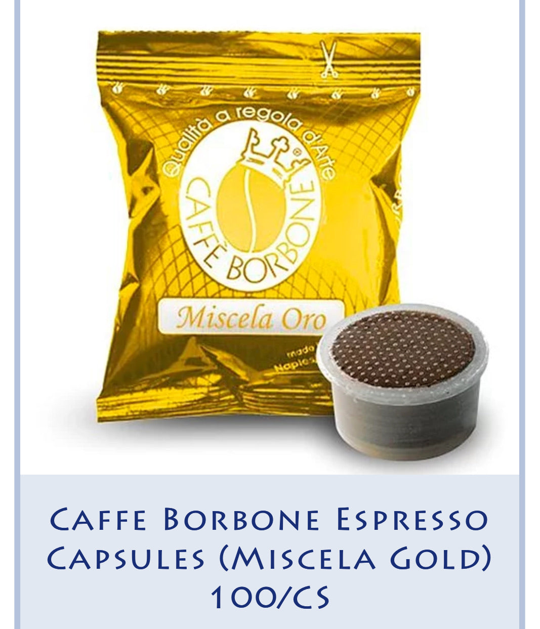 Caffe Borbone Espresso Capsules (Miscela Gold) 100/CS