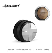 Load image into Gallery viewer, MHW-3BOMBER Coffee Tamper&amp;distributor 51~58mm Espresso Tamper Adjustable Depth
