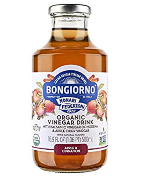 Bongiorno Organic  Balsamic Apple Cider Cinnamon Vinegar Drink 16.9 oz (6-Pack)