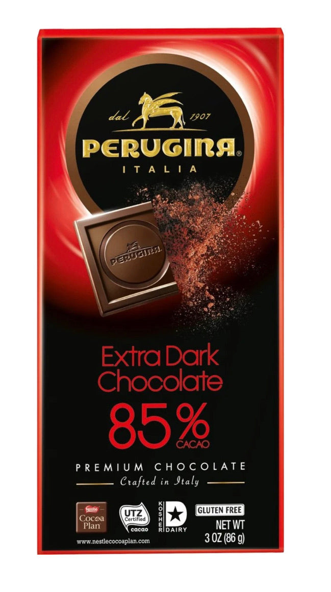 Extra Dark Chocolate 85% Cacao Bar by Perugina - 3 oz. (12-Pack)