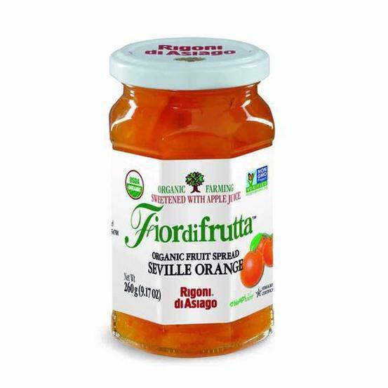 Rigoni di Asiago Organic Fruit Spread Seville Orange- 9.17 oz (Case of 6 Jars)