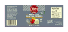 Load image into Gallery viewer, POLLI - PESTO SAUCE RICOTTA CHEESE &amp; PEPPERS  - 6.7 OZ (Case of 12-Jars )
