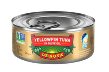 Load image into Gallery viewer, Genova Tuna, Tonno, Solid Light, Premium Yellowfin, in Olive Oil 5oz. each (6-Pack)
