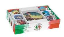 Load image into Gallery viewer, Porcelain Espresso Cup with the Cities of Italy (Set of 6)
