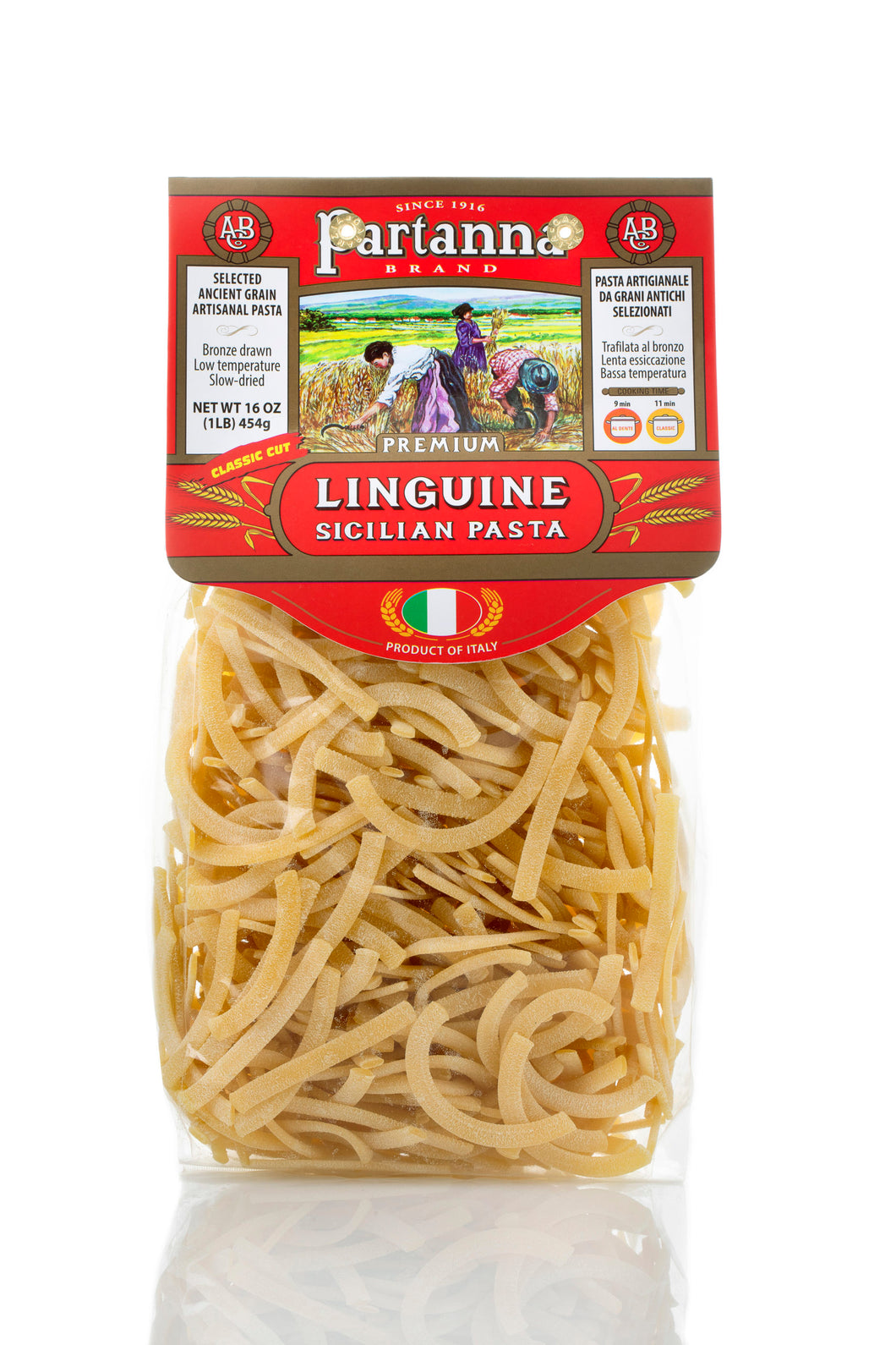 Linguine Sicilian Pasta, Partanna – 1lb (8-Pack Case)