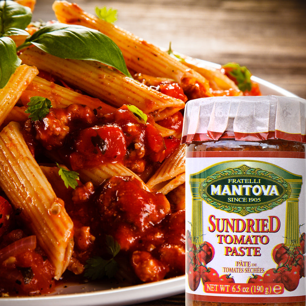 Mantova Italian Sundried Tomato Paste 6.5Oz. (Case of 12-Jars)