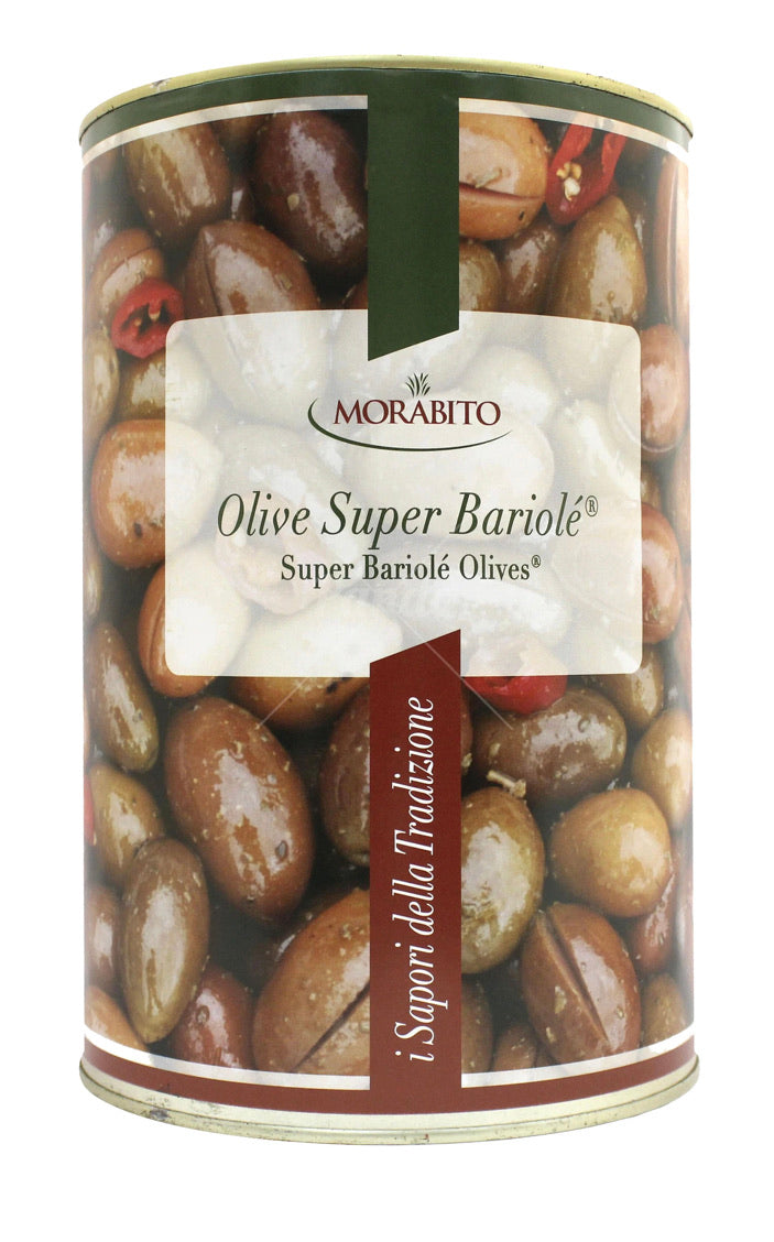 Morabito Super Bariolé Olives, 5.5 lb Tin (2- pack)