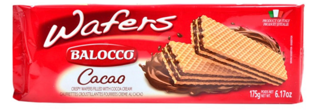 Balocco Cacao (Chocolate) Wafers - 6.17 oz (3-Packs)