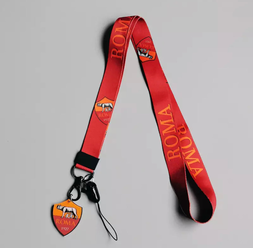 Rome Soccer Mobile Phone Long Neck Keychain Campus Activity