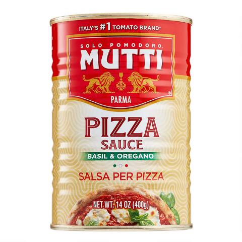 Mutti Pizza Sauce with Basil & Oregano, 14 oz. | 1 Pack | Italy's #1 Brand  of Tomatoes | Fresh Taste for Cooking | Canned Sauce | Vegan Friendly 