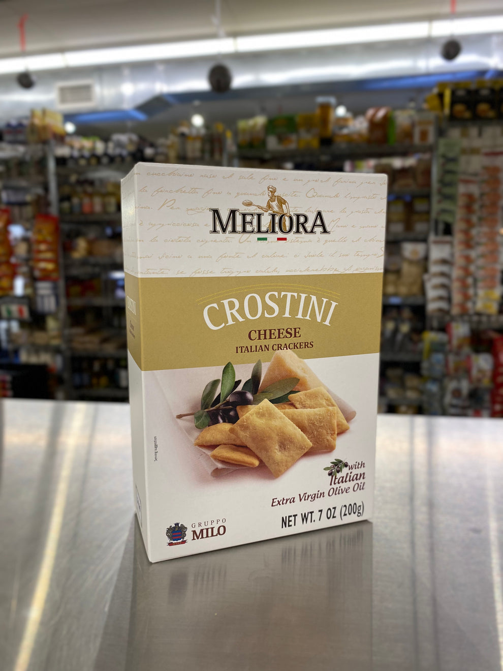 Meliora Crostini - Olive Oil & Cheese 7oz. ( 8-Boxs )