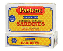 Load image into Gallery viewer, Pastene Boneless and Skinless Sardines - 4 3/8 oz (12-Pack Case)
