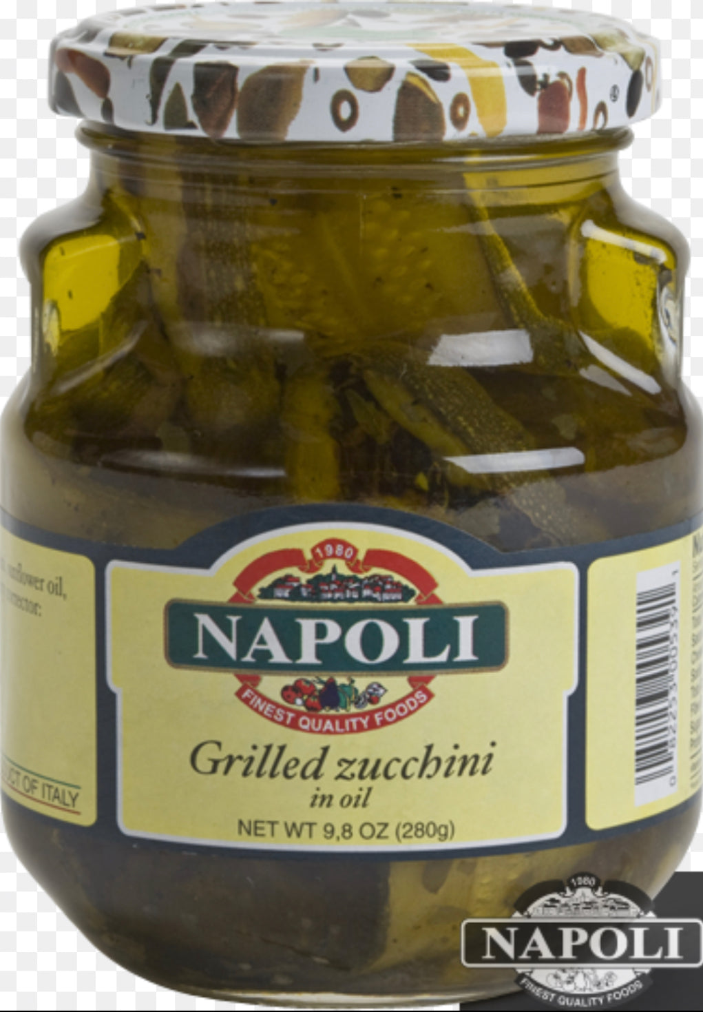 Napoli Grilled Zucchini in Oil 10oz. / 280g Each (6-Pack)