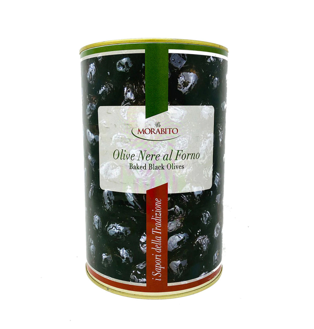 Home Morabito Baked Black Olives, Olive Nere al Forno, 5 lb 8 oz | 2500g