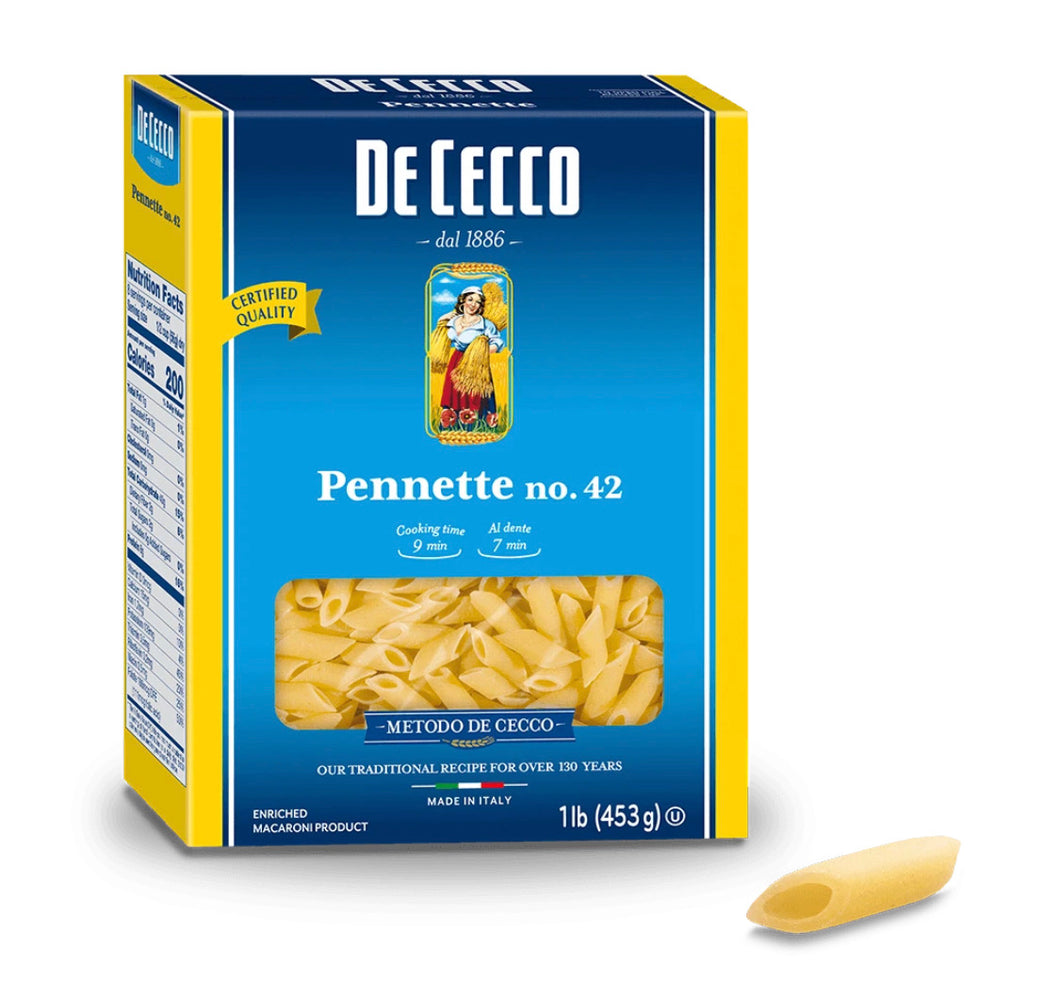 De Cecco Pennette, Pennettine, #42, 1 lb | 453 g ( 20 Packs Per Case )