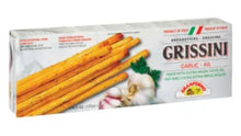 Load image into Gallery viewer, GRANFORNO GIRSSINI GARLIC BREADSTICKS 4.4 OZ BOX
