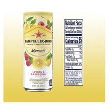 Load image into Gallery viewer, San Pellegrino Lemon &amp; Red Raspberry Sparkling Water 6/Pack Cans
