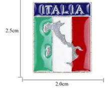 Load image into Gallery viewer, Italia Flag And World Map / Pin, Brooches
