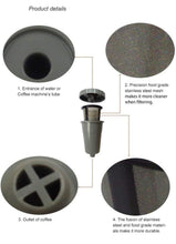 Load image into Gallery viewer, Reusable Coffee Holder and Filter Set, Grey 3 part with filter basket works with Keurig My K-Cup Home brewers by PureWater Filters
