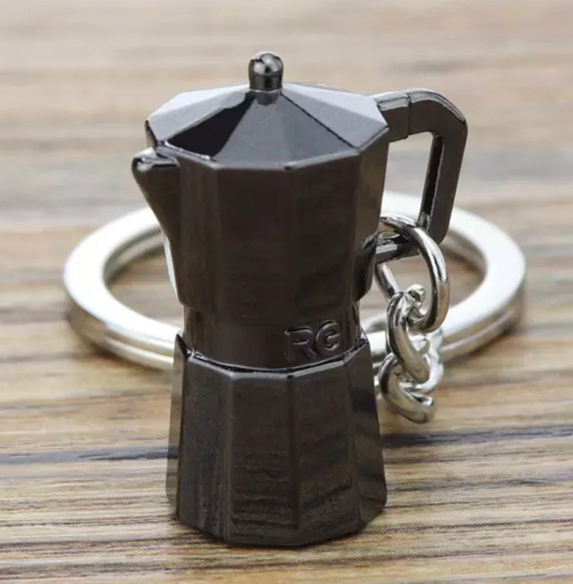 3/D - Moka Coffee Keychain / Black