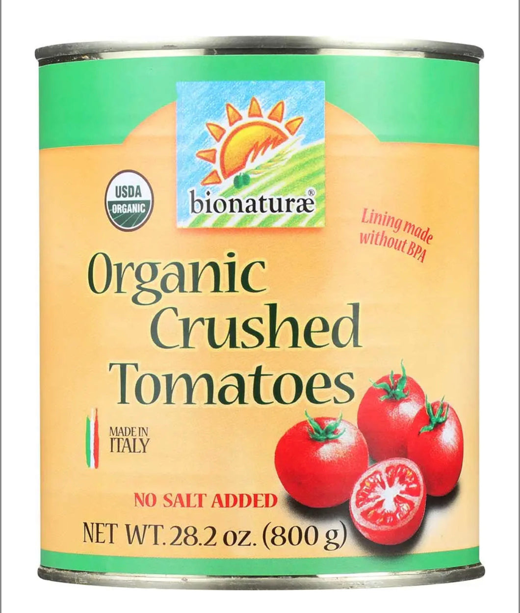 Bionaturae Organic Crushed Tomatoes, 28.2 Ounce - ( 12 per case ).