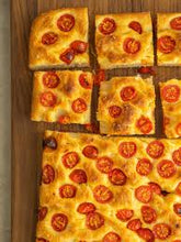 Load image into Gallery viewer, Bindi / Focaccia with Cherry Tomatoes ( Case of 5-Pieces) Local Pickup!!!
