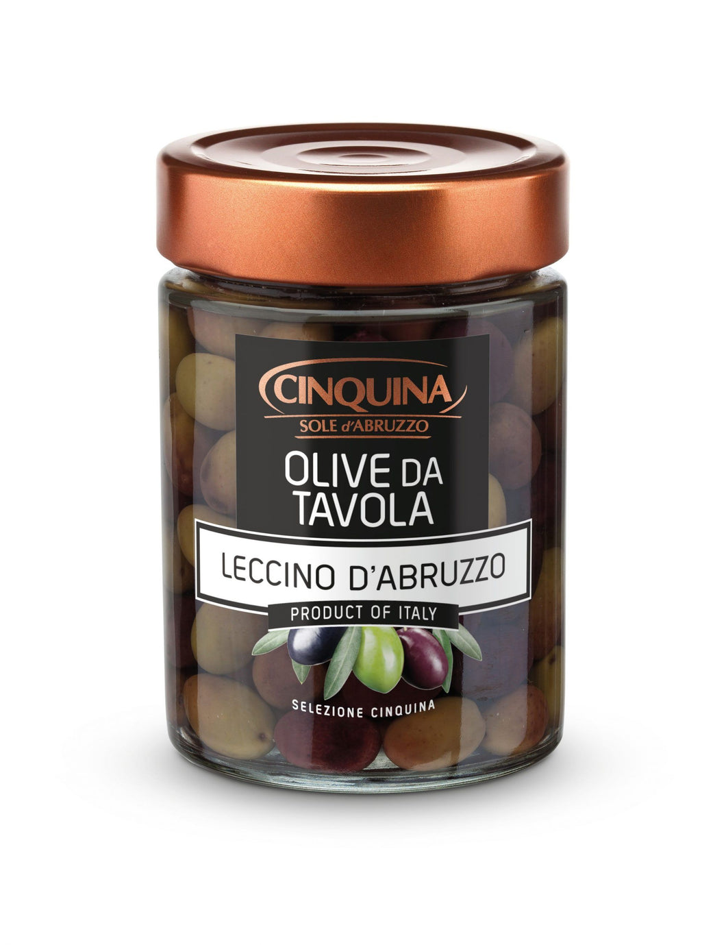 Cinquina Leccino Black Olives 11.35 oz